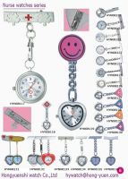 Sell smiling face clasp nurse watches
