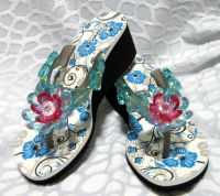 Sell Sandals with acrylic crystals on strap