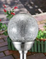 solar glass ball garden light