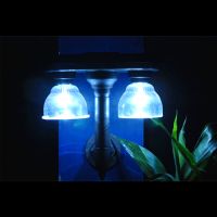 double-head solar wall light