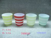 glasss candle holder T00010