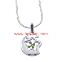 Real four leaf Lucky clover Necklace, Shamrock jewelry, Fashional Jew