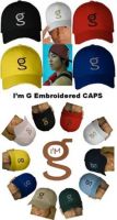 Embroidered I'm G flex-fit Caps