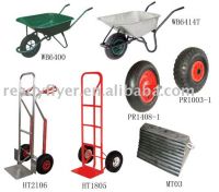 wheelbarrow, hand trolley, pneumatic tyre, solid wheel, tool cart, wagon