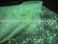 Sell  ombroideried organza