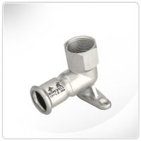 Stainless steel female elbow with base