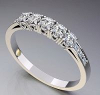 Sell 10K White Gold Ring With Diamond