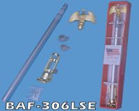 Sell -6 FT Aluminum 3 Sectional Adjustable Flagpole Kit.