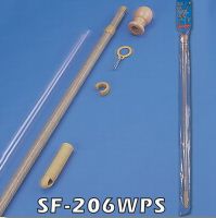 Sell - 6 FT Deluxe Metal Simulated Wood-Grain Flagpole Kit.