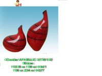 Sell 2 New Handmade Heritage Red Lacquer Vases - Home decor