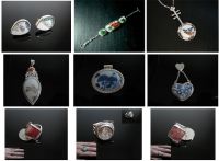 handmade blue-and-white porcelain jewelry