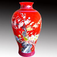 Sell Chinese Red Ceramic, Hand-painted pastels series--Vase