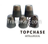 Exchangable Zirconia Refractory Tundish metering Nozzles For Steel Making