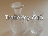 kawaii soy sauce glass bottle dispenser rose pattern L size clear made