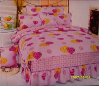 bedding(in heart pattern)