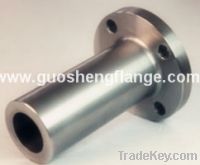 Sell ANSI B16.5 stainless steel stright hub welding flange, LWN long weld n