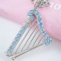 Sell music instrument rhinestone necklace