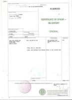 Supply HK re-export CO/certificate of origin, FormA/M/E/F