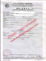 Supplying fumigation certificate/certificate of origin/ECTN, ect