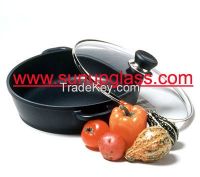 round tempered glass lid for round cookware