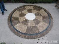 Sell round water jet stone floor medallions sjm001