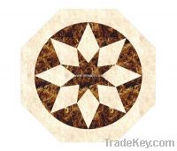 Sell hexagon water jet stone floor medallions parquet sjm015