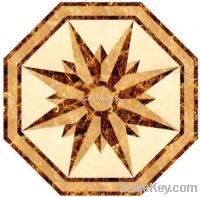 Sell hexagon Water Jet Stone Floor Medallions parquet Sjm142