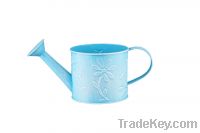 Galvanized Watering Can With Decal