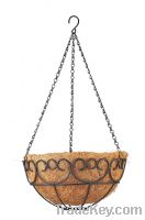 Round Hanging Basket With Coco Liner