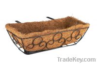 Rectangle Window Basket With Coco Liner