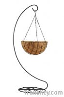 Round Hanging Basket with Stand