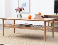 Beech Coffee Table w/Shelf