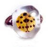 Sell man-made amber jewelry - finger ring