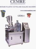 Sell Automatic Cup Filling Sealing Machine With Rotary Table