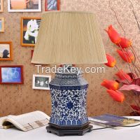 Chinese Blue and White Porcelain Lamp