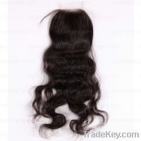 Sell natural color, natural wave Top closure (3x4.5)---STC-003