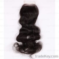 Sell natural color, natural wave Top closure (3x4.5)---STC-002