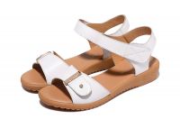 8932 Wholesale ladies flat sandals, Summer beach casual women sandals, peep-toe ankle wrap style soft flexible shoes