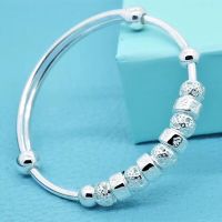 [NEW IN STOCK]Wholesale Sterling Pure Silver Jewelry Beaded Bracelets 2018051802