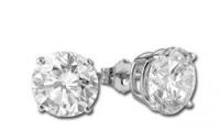 Brand new EGL Certified Platinum Diamond Studs in stock now