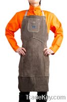 Sell Charcoal-brown Leather Bib Apron(AP-6100)