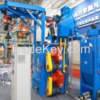 Q376 double hanger type shot blasting machine/sand blasting machine