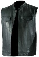 Leather vest, vest