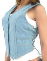 Denim Shirts, vests, leather jackets, ladies' vests