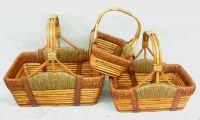 wicker flower basket