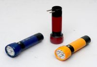 Sell blue/yellow/red LED flashlight