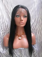 Full Lace Wig Yaki Straight Brazilian Virgin Human Hair Lace Wigs