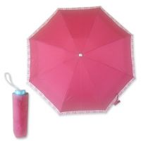 Sell 4-fold Umbrella with Aluminium shaft, Light Frame and Manual Open