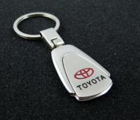 Chrome Keychain Key ring Brand New for TOYOTA [CR007]