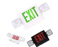 twin heads Emergency exit sign combo lights;